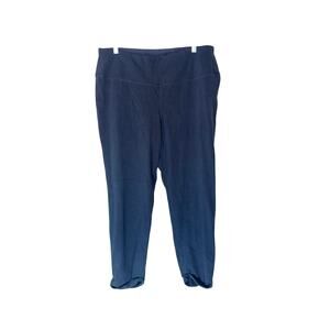 J. Jill Wearever Collection Black Pull On Stretch Straight Leg Pants Large